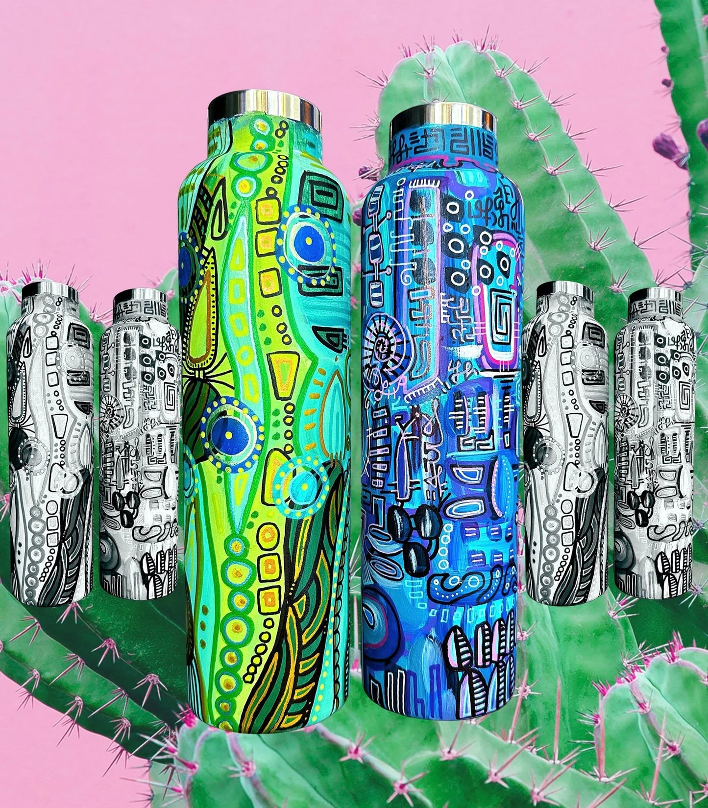 Hand Painted Water Bottle