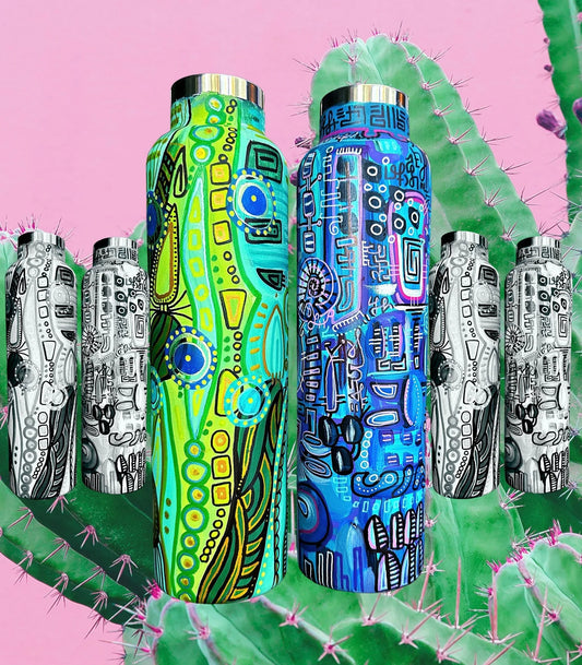 Hand Painted Water Bottle