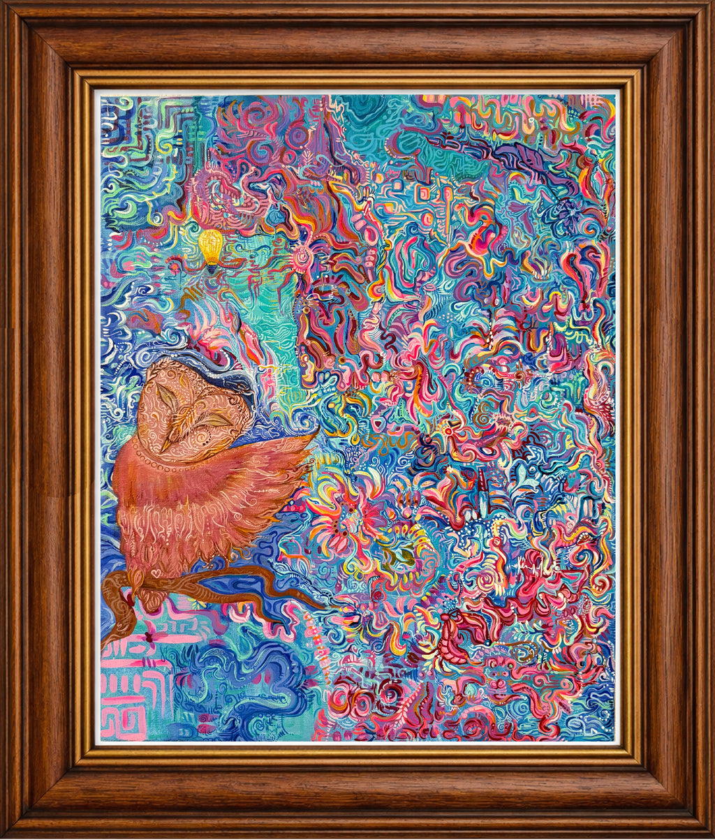 Keeper of the Fractal Forest Painting