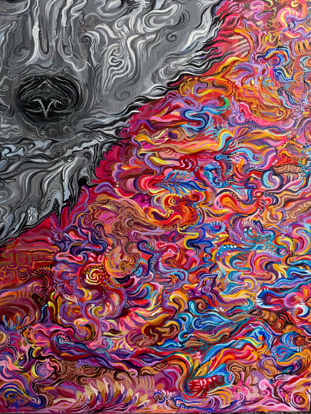 A Wolf Dream Painting