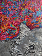 A Wolf Dream Painting