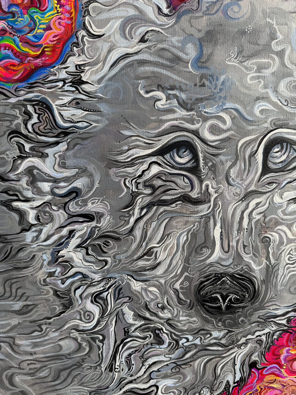 A Wolf Dream Painting