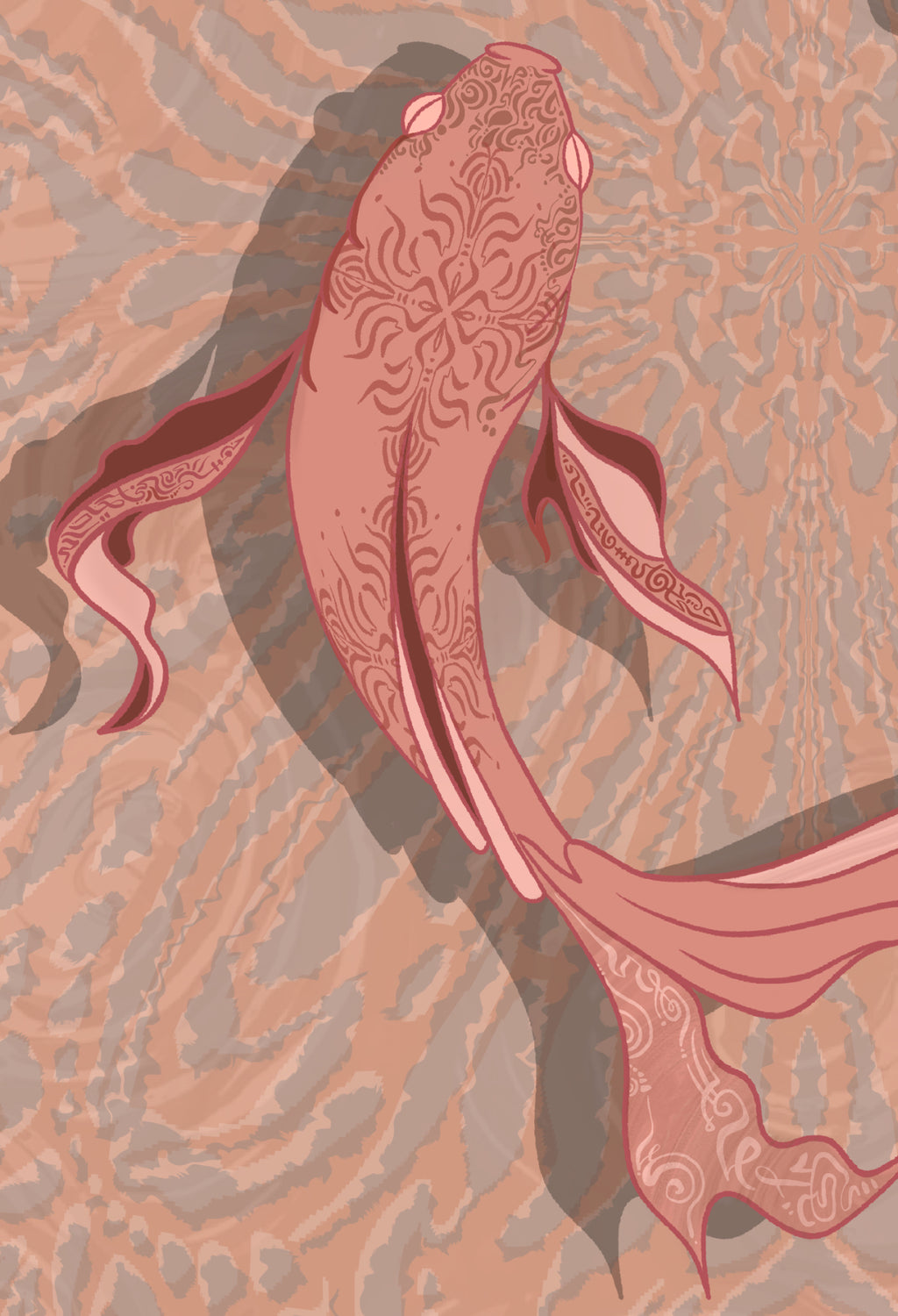 Dance of the Koi Print