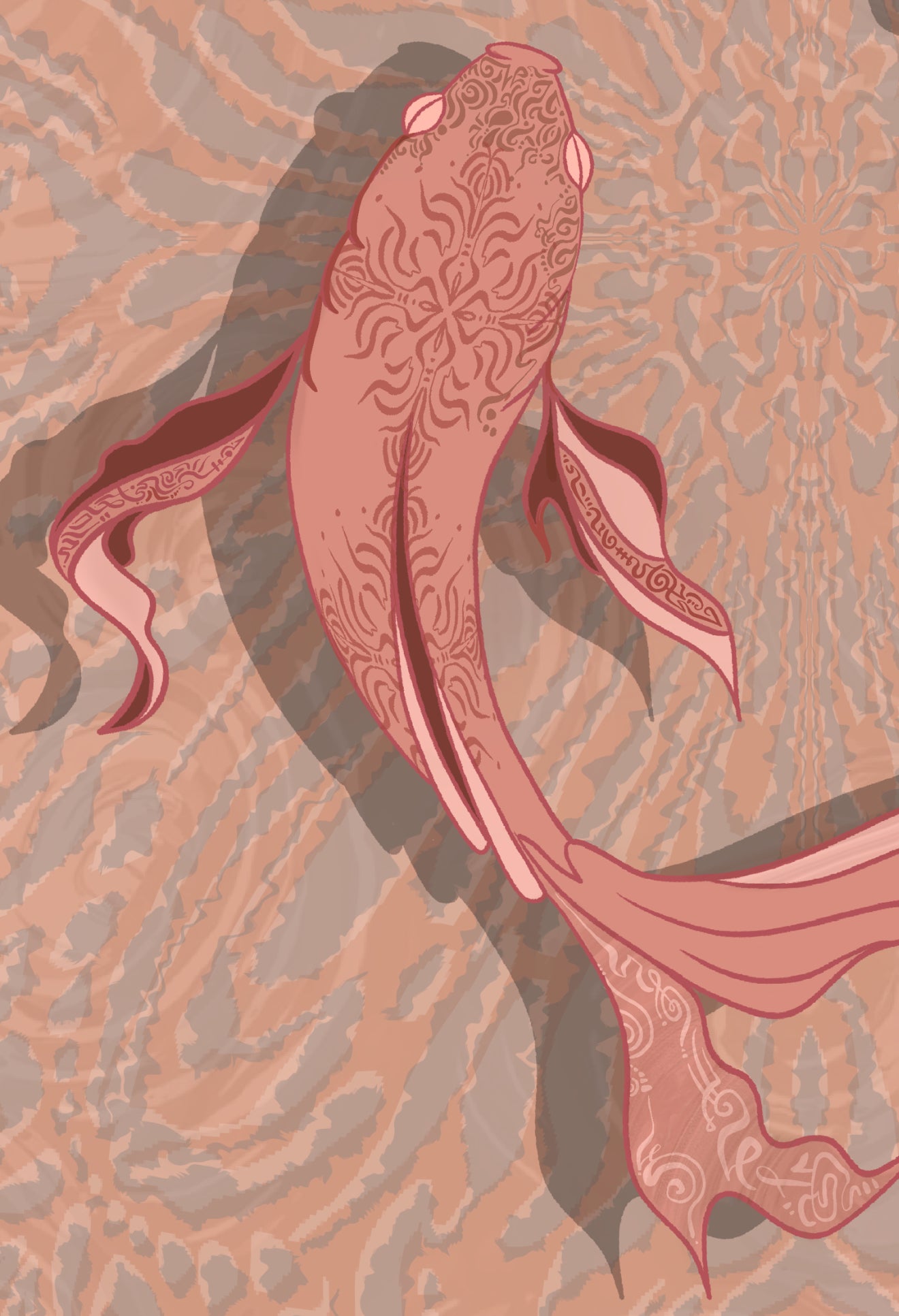 Dance of the Koi Print