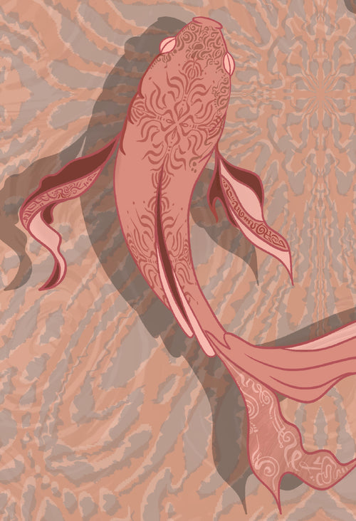 Dance of the Koi Print