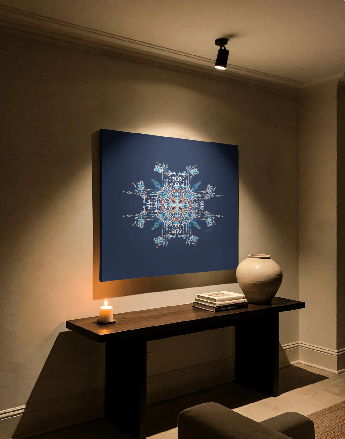 Blue Beam Canvas