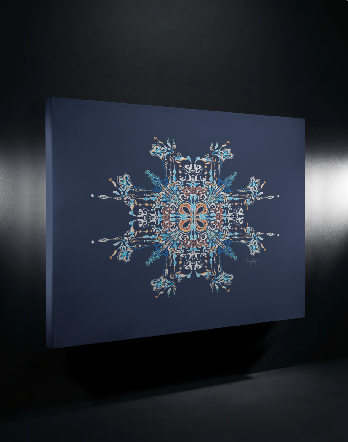 Blue Beam Canvas