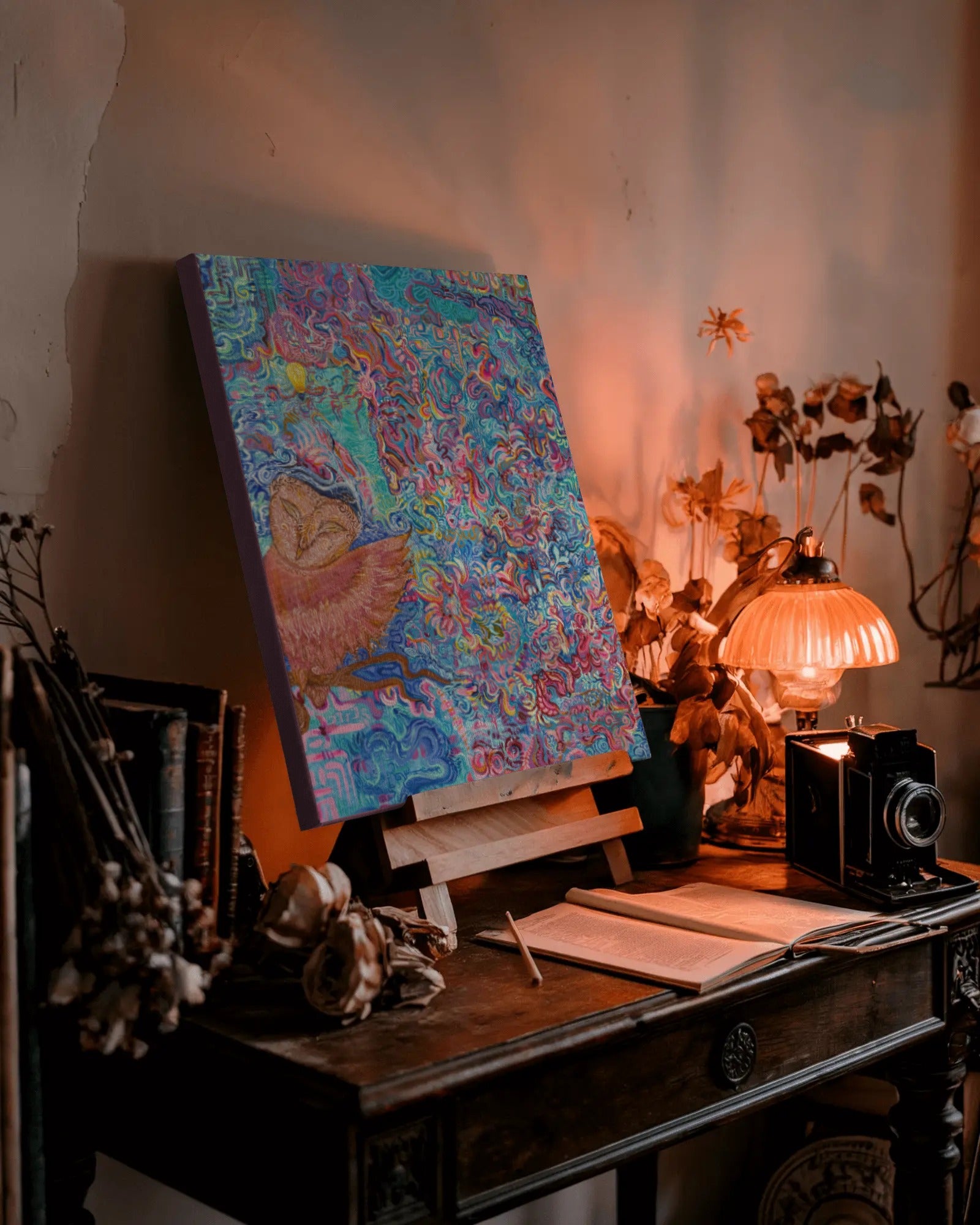 Keeper of the Fractal Forest Painting