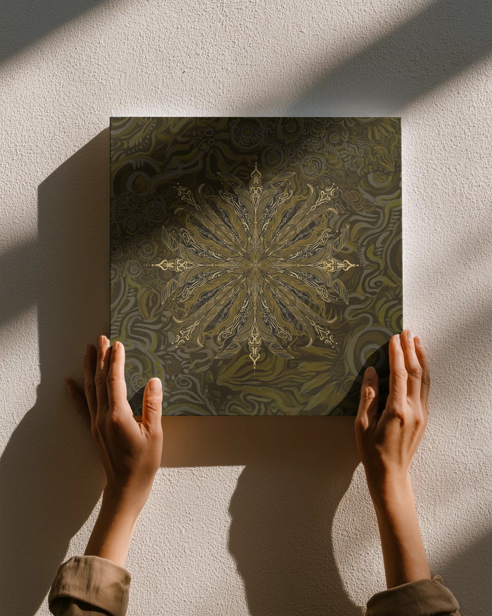 Honey Sweet Mandala Canvas