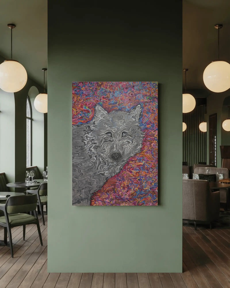 A Wolf Dream Painting