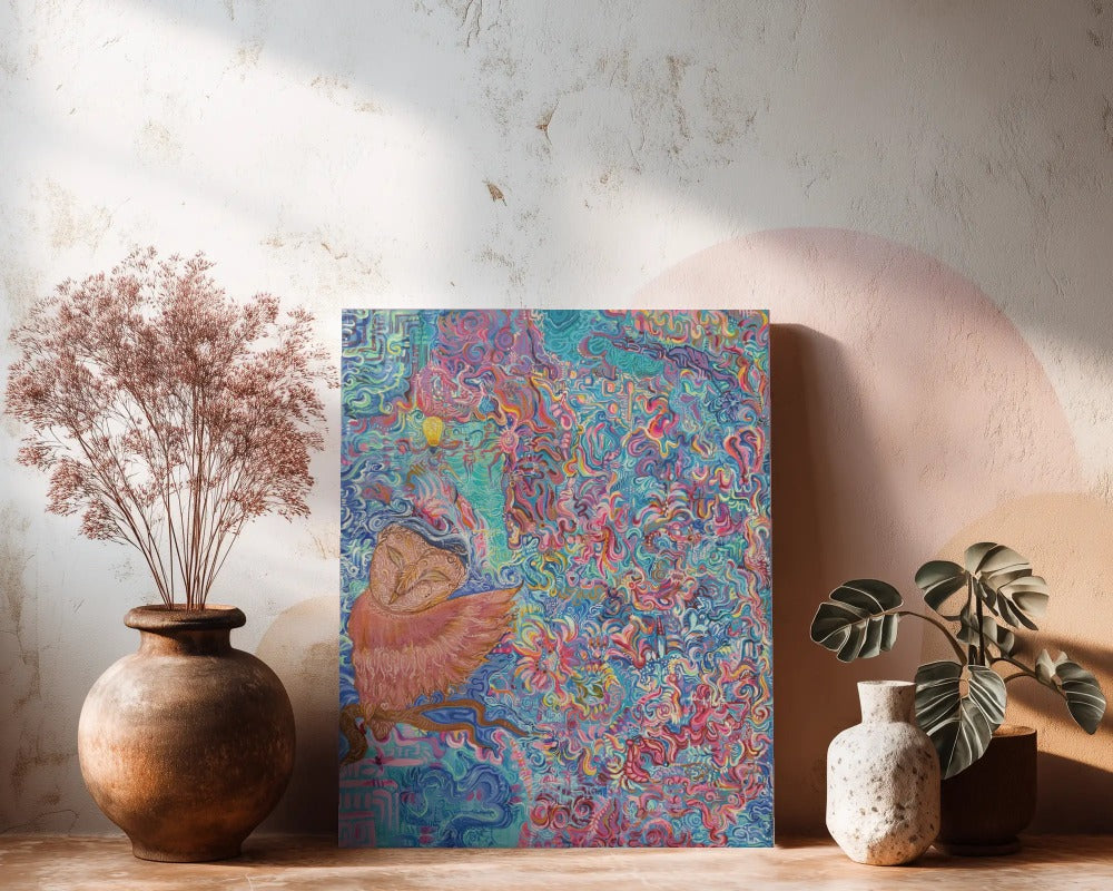 Keeper of the Fractal Forest Painting