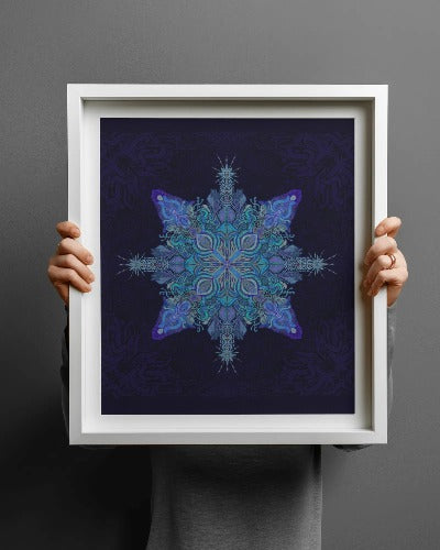 Fairy Fortress Mandala Print