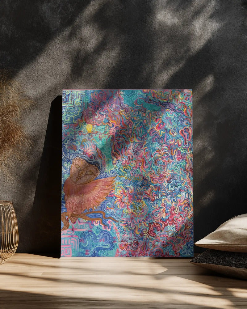 Keeper of the Fractal Forest Painting